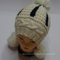 POM POM Cable Hand Knitted Winter Hat Beanie Cap